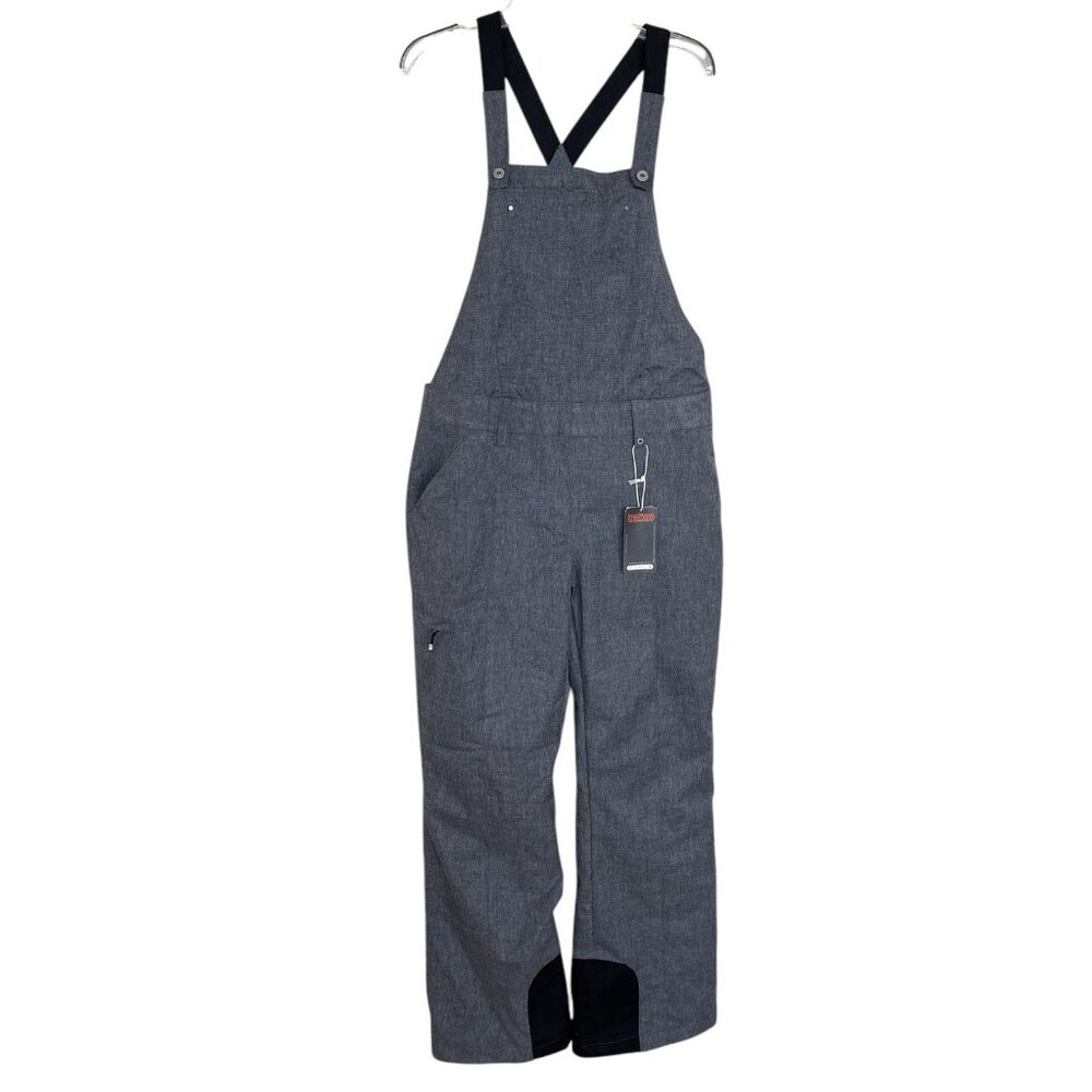 Obermeyer Ski Bibs Pants Womens Size 12 Gray Snowboarding